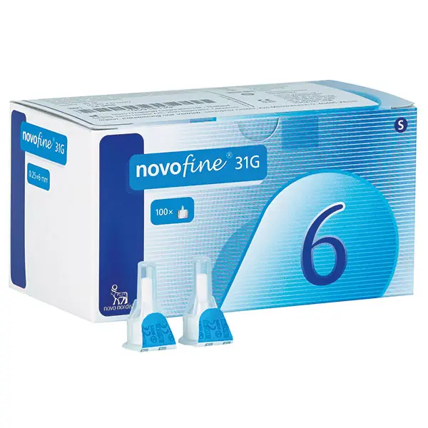 Novofine Penkanülen 6 mm | 0,25 mm | 31 G