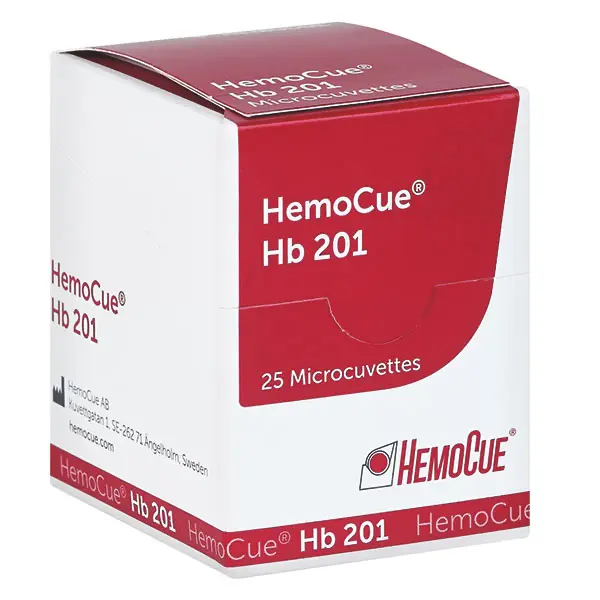 Hemocue Hemoglobin 201 Mikroküvetten HemoCue Hemoglobin 201 Mikroküvetten,
einzeln eingepackt