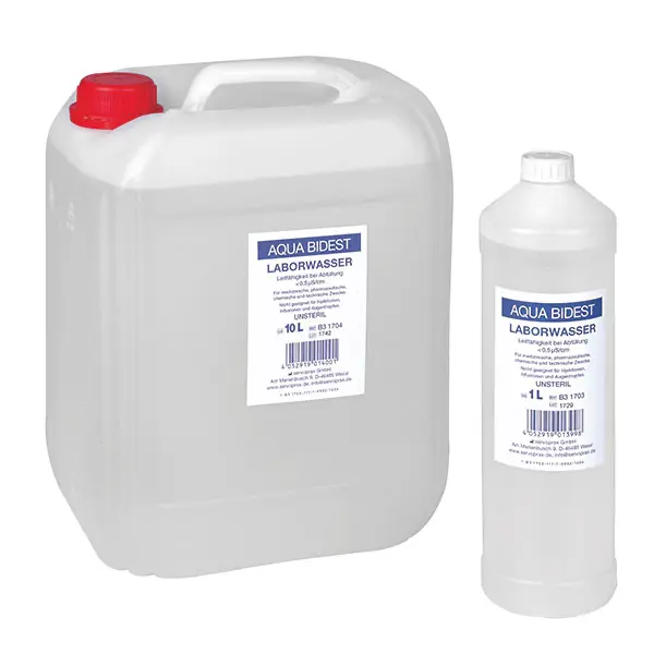 Aqua Bidest-Laborwasser 1 Liter