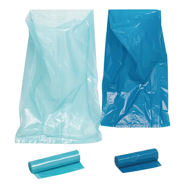 Müllsäcke Müllsäcke aus blauer, reißfester Folie | 70 Liter, 57,5 x 100 cm, Stärke 35 µ