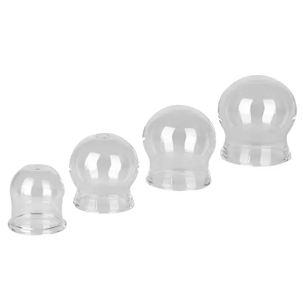 glass cups without rubber vacuum bulb 6,5 cm