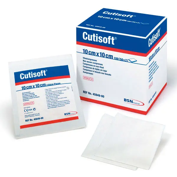 CutiSoft BSN steril, zu 2 Stück eingesiegelt | 5 x 5 cm | 20 x 50 x 2 Stück