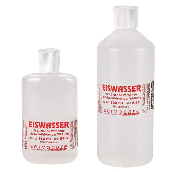 Servocare Eiswasser 150 ml Flasche | 100 Stück