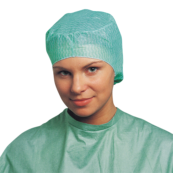 Surgical hood Peggy Mölnlycke green | 960 pcs.