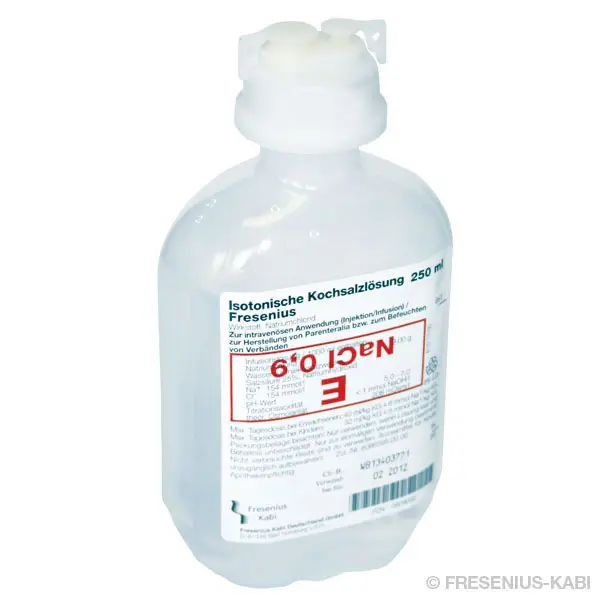 Isotonische Kochsalzlösung 0,9 % FRESENIUS 100 ml, Glasflasche (Weithals)