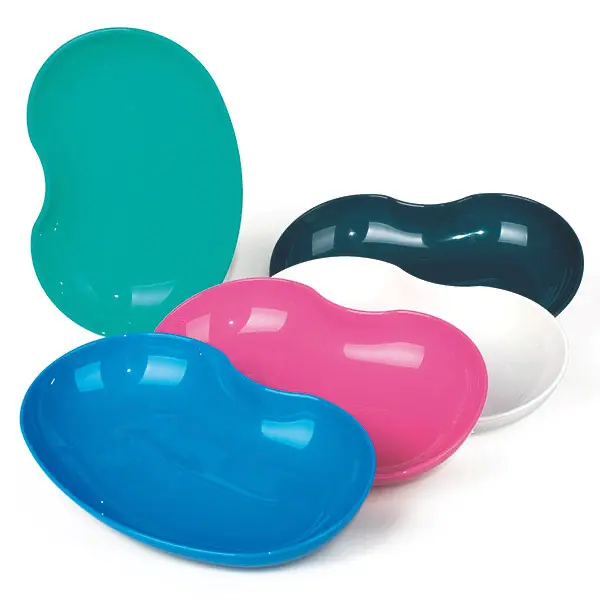Coloured universal dishes, made of plastic turquoise