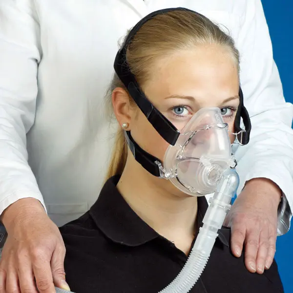 CPAP therapy respiration mask silicone 