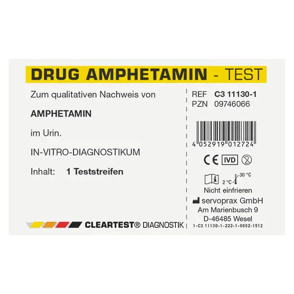 Cleartest Drug Amphetamin | AMP | 1000 ng/ml