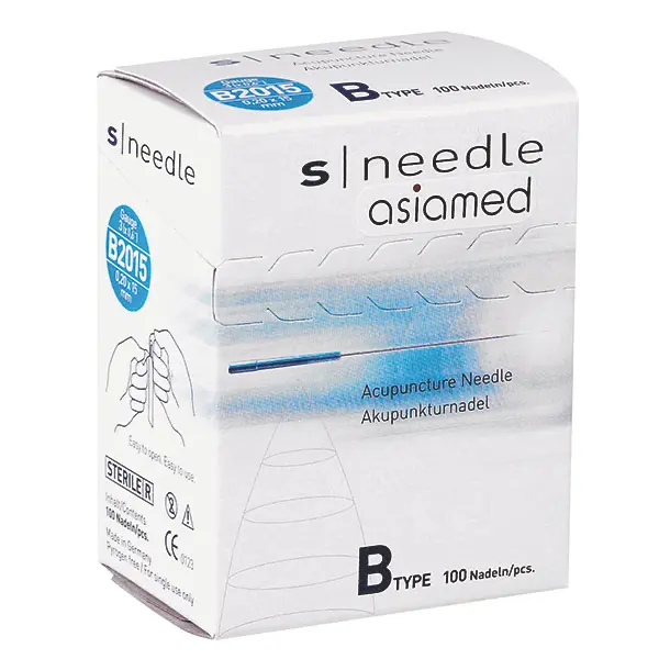 S-Needle Akupunkturnadeln, Typ B, ohne Führungsröhrchen Nr. 3 (0,20 x 15 mm)