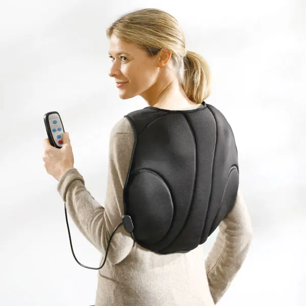Mobile back and neck massage device 