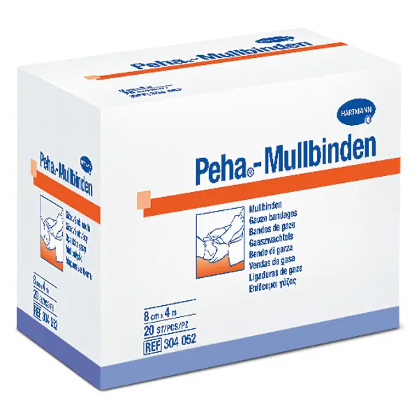 Peha-Mullbinden Hartmann 4 cm x 4 m | 36 x 20 Stück