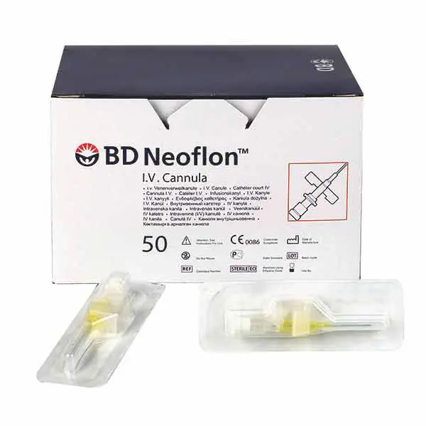 Neoflon Venenverweilkanülen - BD 24 G | 19 x 0,6 mm | gelb