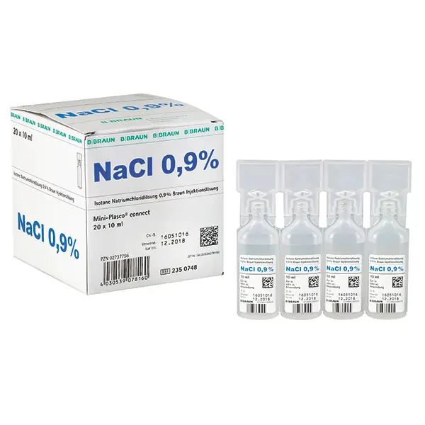 Kochsalzlösung Isotone Natriumchloridlösung  10 ml, Mini-Plasco connect