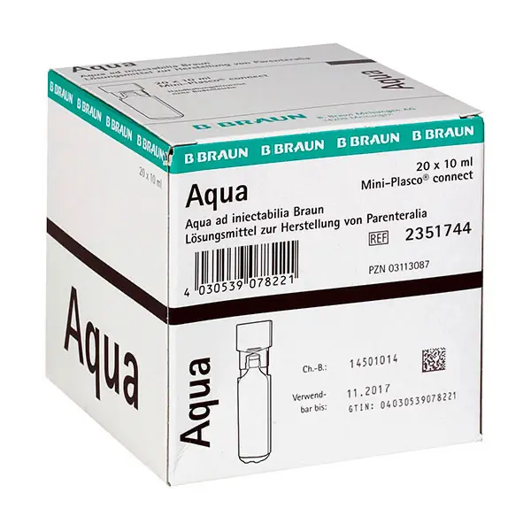 Aqua ad iniectabilia Mini-Plasco connect - B.Braun 