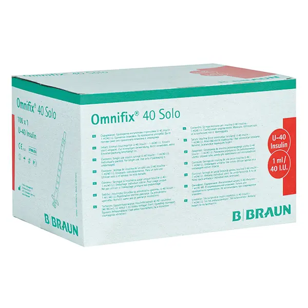 Omnifix 40 Solo 1,0 ml | Insulinspritze