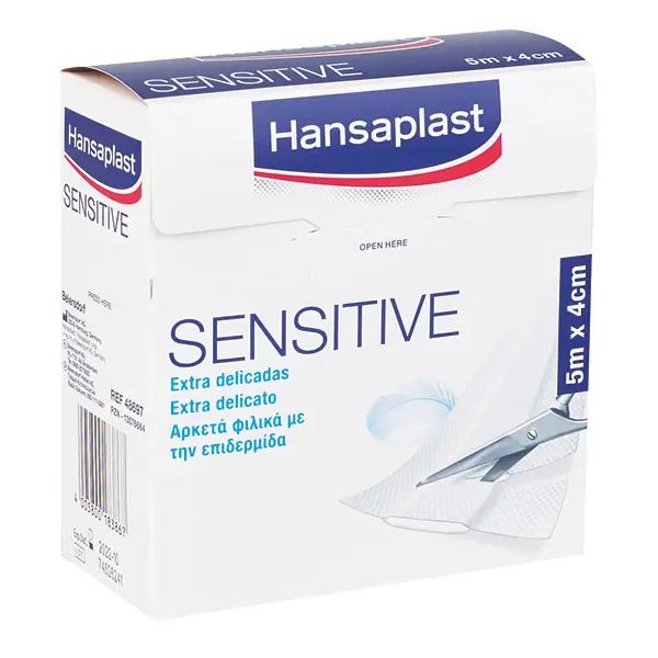 Hansaplast Sensitive BDF Hansaplast Sensitive, Meterware | 4 cm x 5 m | 32 Stück