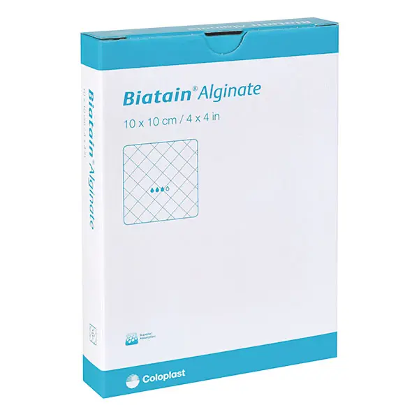 Biatain Alginate Coloplast 10 x 10 cm | 24 x 10 Stück