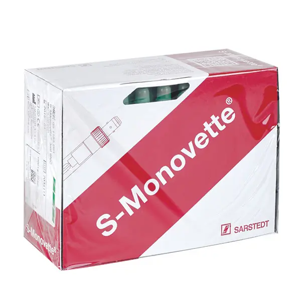 Blutentnahmesystem S-Monovette K3 EDTA  S-Monovette, steril, 2,7 ml | 66 x 11 mm, rot EU-Code, Papieretikett