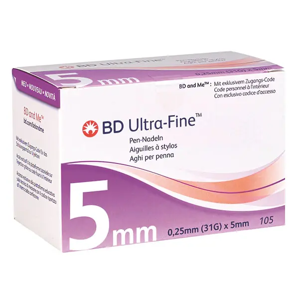 BD Ultra-Fine Pen-Nadel BD Ultra-Fine | 5 mm | 0,25 mm | 31 G
