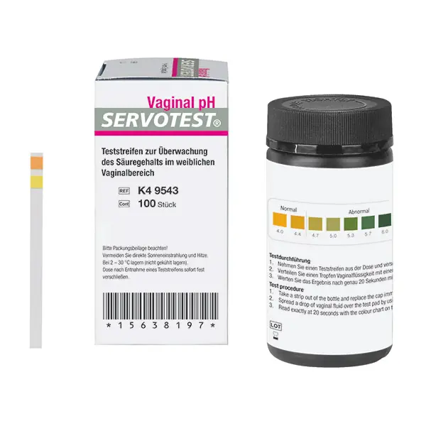 Servotest Vaginal-pH-Indikatorstreifen SERVOTEST Vaginal pH-Teststreifen