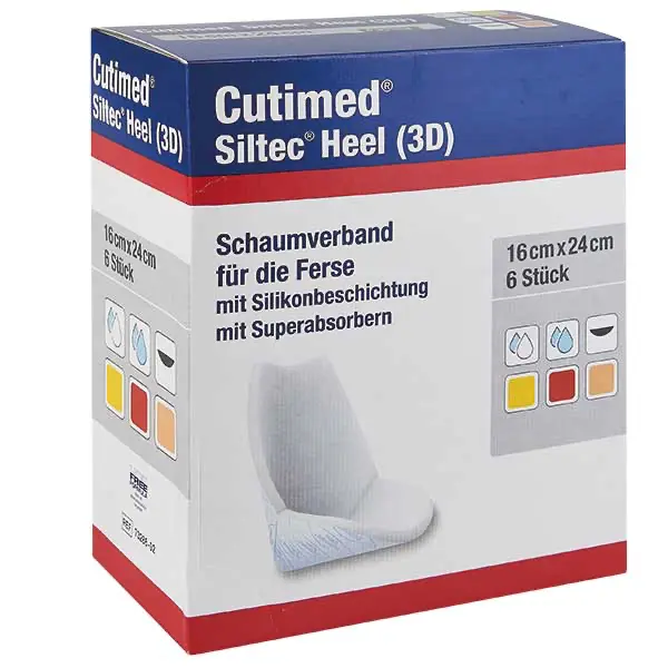 Cutimed Siltec Heel 3D BSN 16 x 24 cm | 4 x 6 Stück
