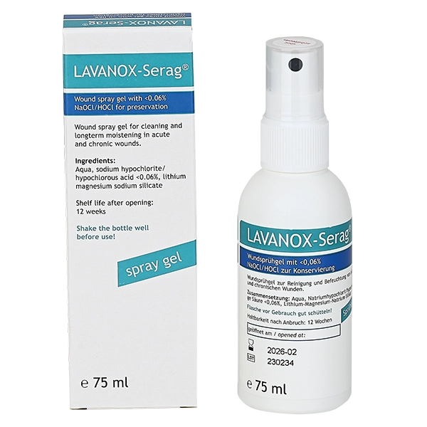 LAVANOX-Serag Wundsprühgel und Wundgel (Hydrogele)  75 ml Sprühgel Plastikflasche