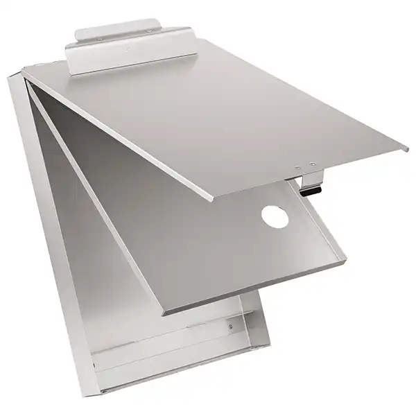 Läufer form holder with box, aluminium, with compartment divider 